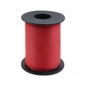 Donau Elektronik 119-10 lankstusis montažinis laidas 0,14 mm² raudonas 100 m ritė
