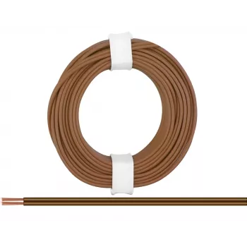 Donau Elektronik 218-88 daugiasluoksnė viela 2 x 0,14 mm² ruda 5 m