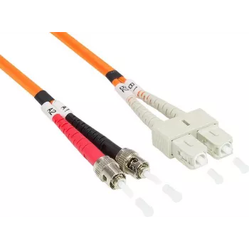GoodConnections OM2 daugiamodis dvigubas šviesolaidinis pataisymo kabelis ST/SC, 50/125µm, 5m, oranžinis LW-805TC