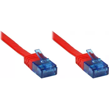 Good Connections Cat.6a U/UTP plokščias tinklo kabelis, RJ45, 500 MHz, raudonas, 3 m 8060-HF030R