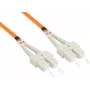GoodConnections OM2 dvigubas daugiamodis SC/SC šviesolaidinis komutacinis kabelis, 15 m LW-815SC