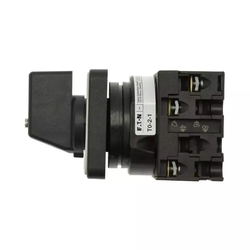 Eaton T0-2-1/E kumštelinis jungiklis 20A 2 polių 90° pilkas/juodas 024639
