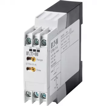 Eaton ETR4-11-A daugiafunkcinė laiko relė, 24-240 V AC/DC, 1 C/O, DIN bėgiui 031882