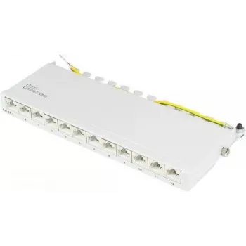 GoodConnections Alcasa GC-N0120 Cat.6a ekranuotas Keystone modulis, RJ45 į IDC be įrankių, 10GBase-T, pilkas, cinko korpusas