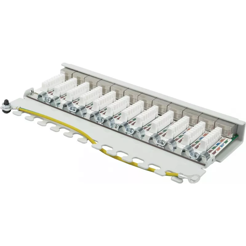 GoodConnections Alcasa GC-N0120 Cat.6a ekranuotas Keystone modulis, RJ45 į IDC be įrankių, 10GBase-T, pilkas, cinko korpusas