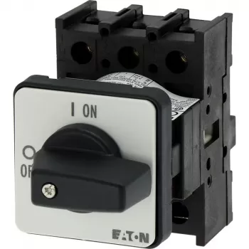 Eaton P1-25/E 3 polių pagrindinis jungiklis atjungiklis, 25 A, IP65, juodas/baltas 038724
