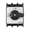 Eaton P1-25/E 3 polių pagrindinis jungiklis atjungiklis, 25 A, IP65, juodas/baltas 038724