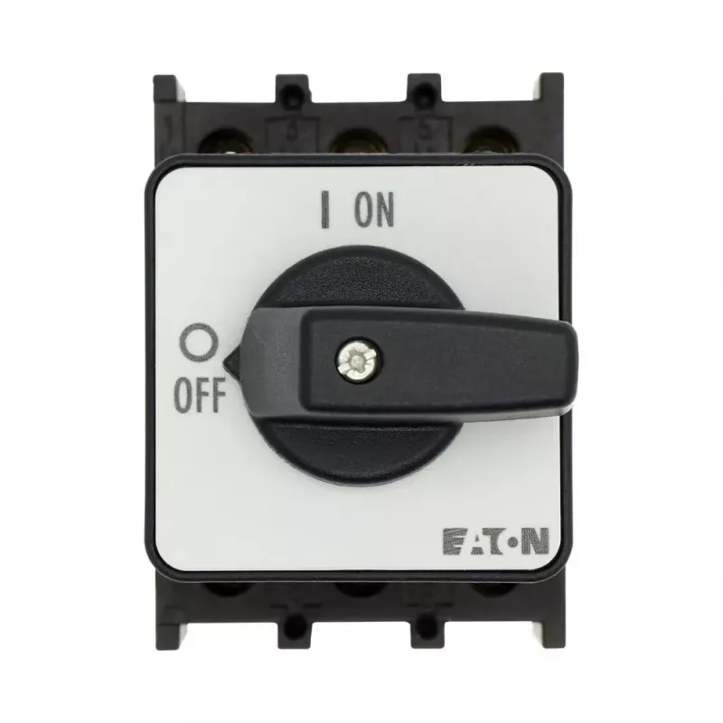 Eaton P1-25/E 3 polių pagrindinis jungiklis atjungiklis, 25 A, IP65, juodas/baltas 038724