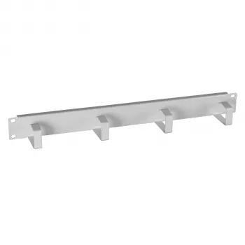 EFB-Elektronik 19 inch 1U kabelių valdymo skydas su 4 plieniniais laikikliais, RAL 7035 šviesiai pilkas 699995