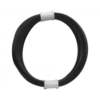 Donau Elektronik 110-1 suvyta viela 1 x 0,04 mm² juoda 10 m