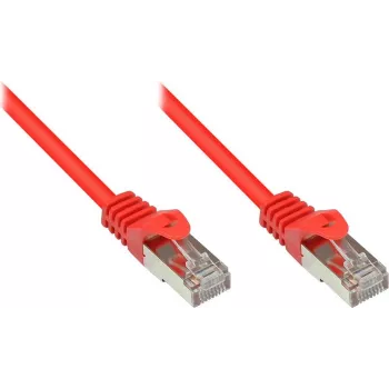 Good Connections Cat. 5e SF/UTP tinklo kabelis, raudonas, 0,3 m, RJ45, Snagless, Gigabit Ethernet 855R-003