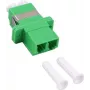 GoodConnections LC/APC į LC/APC dvigubas šviesolaidinis sujungiklis, SC-simplex korpusas, žalias plastikas, vienmodis, cirkonio įvorė LW-KULCAPCK