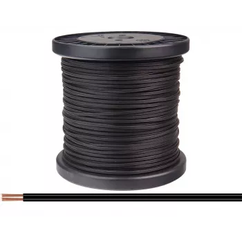 Donau Elektronik 218-11-100 daugiasluoksnė (suvyta) viela 2 x 0,14 mm² juoda 100 m