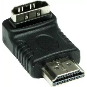 Good Connections HDMI adapteris 19 kontaktų, kištukas į lizdą, kampu žemyn, juodas (HDMI-FMWU)