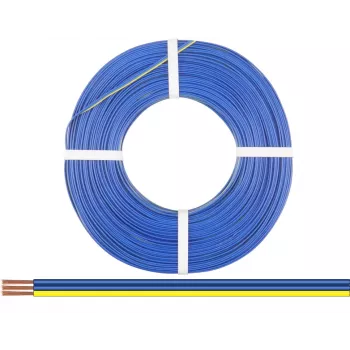 Donau Elektronik 318-223-50 3 gyslų suvyta viela 0,14 mm² mėlyna/mėlyna/geltona, 50 m ritė