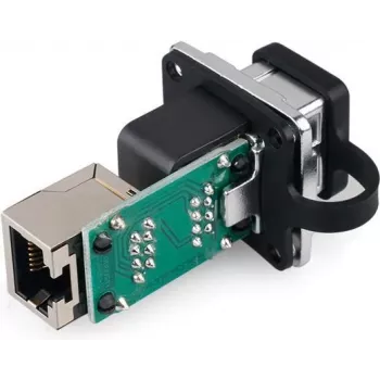 GoodConnections Alcasa IC06-R302 pramoninis RJ45 sujungėjas, IP65/IP67, pilkas, cinko korpusas, -40 iki 80°C