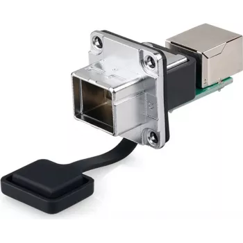GoodConnections Alcasa IC06-R302 pramoninis RJ45 sujungėjas, IP65/IP67, pilkas, cinko korpusas, -40 iki 80°C