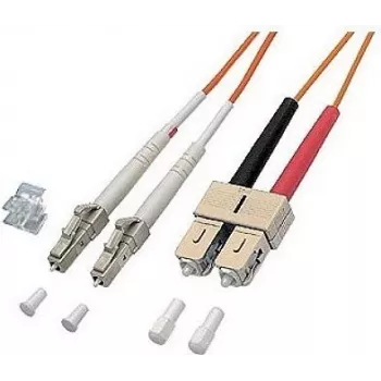 GoodConnections LW-620LS 20 m OM1 daugiamodis dvigubas šviesolaidinis pataisos kabelis LC į SC, 62,5/125 µm, oranžinis PVC