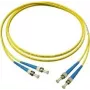GoodConnections LW-905ST vienmodis dvigubas ST/ST optinis pataisos kabelis, 9/125 µm OS2, 5 m, geltonas