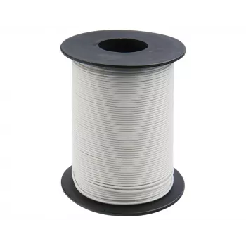 Donau Elektronik 119-15 lankstusis laidas 1 x 0,14 mm² baltas 100 m