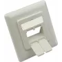 GoodConnections centrinis įdėklas 50x50mm su rėmeliu 80x80mm tinklo lizdams, signalinė balta RAL9003 (GC-N0155)