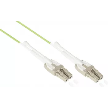 GoodConnections OM5 LC/LC dvigubas Uniboot optinis pataisos kabelis, 5m, LSZH, žalios spalvos LW-U815LC5