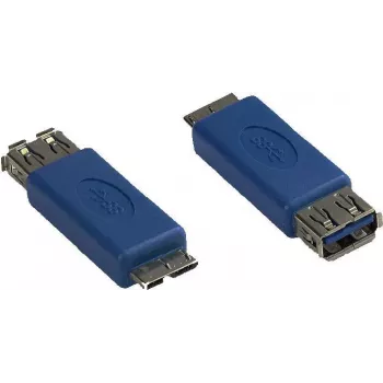 GoodConnections Alcasa USB-AD36 USB Micro-B male to USB-A female adapter cable, 0,15 m, Blue