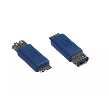GoodConnections Alcasa USB-AD36 USB Micro-B male to USB-A female adapter cable, 0,15 m, Blue