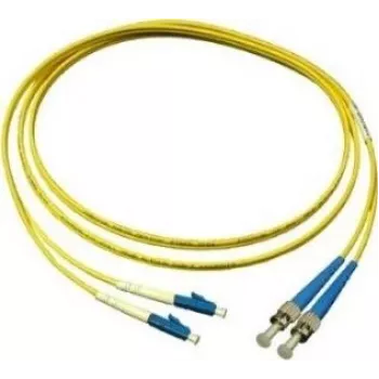 GoodConnections OS2 vienspindulio dvigubas optinis pataisas LC į ST, 9/125µm, LSZH, 15m LW-915LT