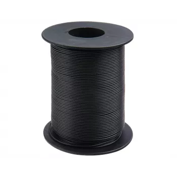 Donau Elektronik 119-11 lankstusis laidas 1 x 0,14 mm² juodas 100 m