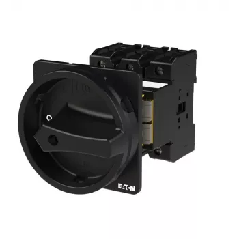 Eaton P3-100/V/SVB-sw pagrindinis jungiklis, 3 poliai + N, 100 A, 690 V AC, IP65, juoda rotacinė rankena 064976