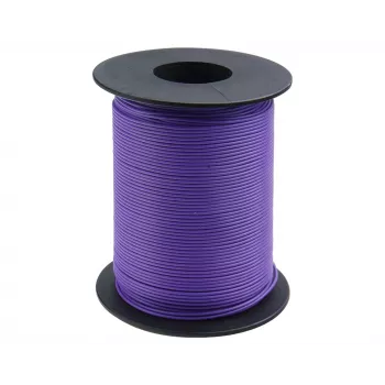 Donau Elektronik 119-16 suvyta viela 1 x 0,14 mm² violetinė 100 m