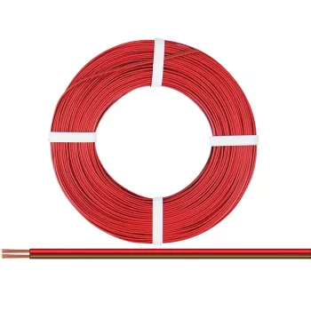 Donau Elektronik 218-08-25 daugiasluoksnė viela 2 x 0,14 mm² raudona, ruda 25 m