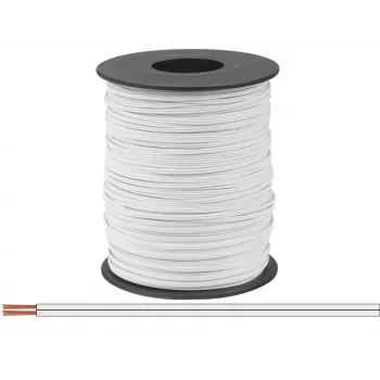 Donau Elektronik 114-55-100 daugiasluoksnė viela 2 x 0,08 mm² balta 100 m
