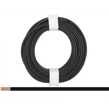 Donau Elektronik 218-11 daugiasluoksnė viela 2 x 0,14 mm² juoda 5 m