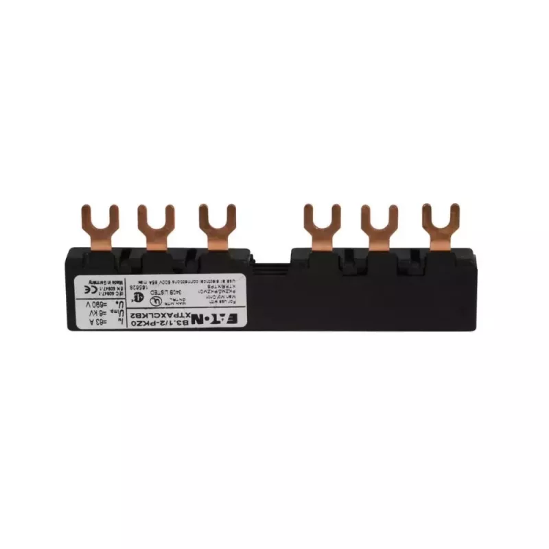 EATON 3 fazių šynų adapteris B3.1/2-PKZ0 PKZ0 variklių apsaugos automatiniams jungikliams, 63 A, 690 V AC, 3 polių, IP20 (044945)