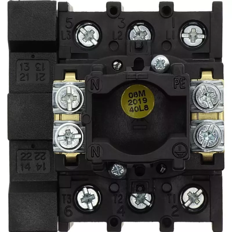 EATON P1-32/EA/SVB/HI11 pagrindinis jungiklis, 3 polių, 32 A, skydinis, raudonas/geltonas 072567