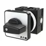 Eaton T0-2-8230/E 2 polių kumštelinis jungiklis ON-OFF 20A 690V priekinio montavimo 48x48mm IP65 juodas/baltas 088685