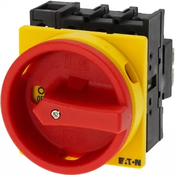 EATON P1-32/EA/SVB/N pagrindinis jungiklis 32A 3P+N su avariniu sustabdymu, įleidžiamas