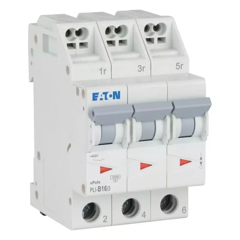 Eaton PLI-B16/3 B tipo 16 A 3 polių automatinis jungiklis 101314