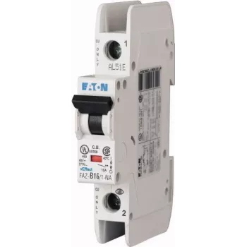 Eaton FAZ-C10/1-NA automatinis grandinės pertraukiklis (MCB), 10 A, 1-polis, C charakteristika, 6 kA, 230 V AC, DIN bėgelis 102087