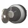 Eaton M22-WRS-MS20 raktinis perjungiklio vykdymo elementas, 2 padėčių, fiksuojamas, MS20 raktas, titano metalo priekinis žiedas, juodas 111779