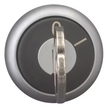 Eaton M22-WRS-MS20 raktinis perjungiklio vykdymo elementas, 2 padėčių, fiksuojamas, MS20 raktas, titano metalo priekinis žiedas, juodas 111779