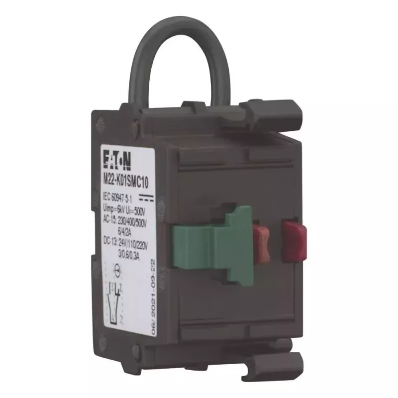 Eaton M22-K01SM kontaktinis elementas, 1 NC, priekinis montavimas, varžtiniai gnybtai 121472