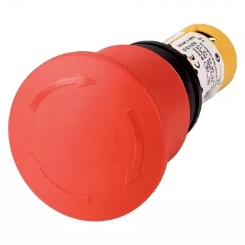 Eaton C22-PVT45P-K02 avarinio sustabdymo mygtukas, pasukamas atlaisvinimas, 2 NC, 45 mm grybo formos galvutė, IP66/IP67/IP69 121611