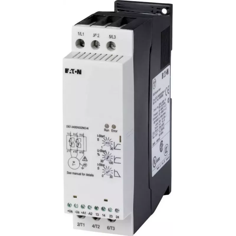 Eaton DS7-342SX032N0-N švelnaus paleidimo įtaisas 32 A 200-480 V AC 3 fazių pilkas 134932