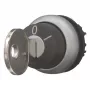 Eaton M22-WRS-MS5 raktinis perjungiklis, 3 padėčių, su grąžinimu, juodas/sidabrinis 111785