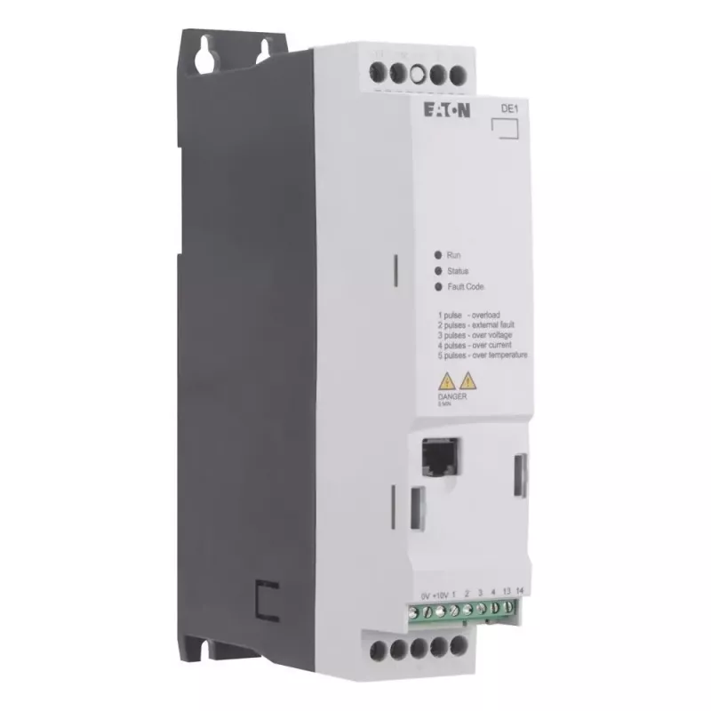 Eaton DE1-127D0FN-N20N greičio keitiklis 0,75 kW 1 fazės 200-240 V AC IP20 174331
