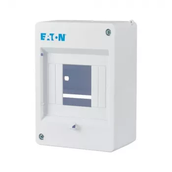 Eaton MINI-4 paviršinio montavimo skirstomasis skydas, 4 moduliniai vienetai, IP30, baltos spalvos (RAL 9010) 177068
