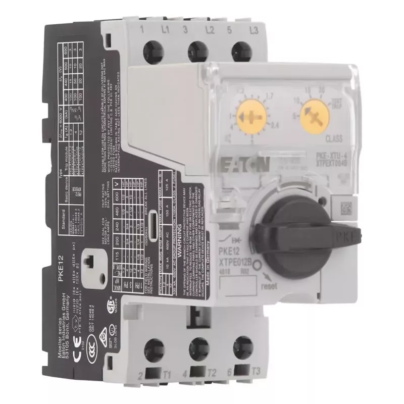 Eaton PKE12/XTU-4 variklio apsaugos automatinis jungiklis, 3 polių, 0,3-12 A, 690 V AC 121732